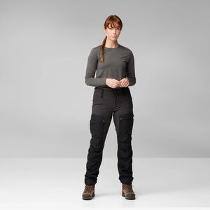 Fjallraven Keb Trousers W Reg - Two-Tone Brown Cargo Hiking Pants US 27-28